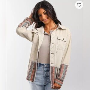 NWT GIMMICKS Pieced Corduroy Shacket SIZE XL